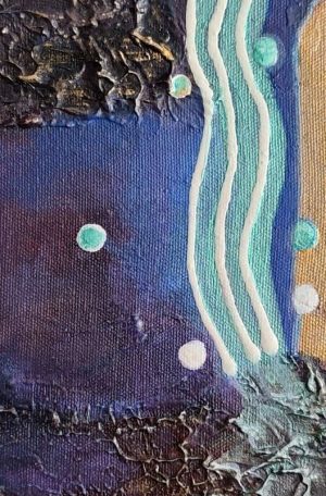 Abstraktna slika “Morske globine