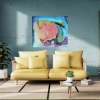 Ročno izdelana slika "Mavrična dežela", dimenzije 47x54 cm
