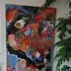 Abstraktna slika “Reka ljubezni”, dimenzije 103×76 cm